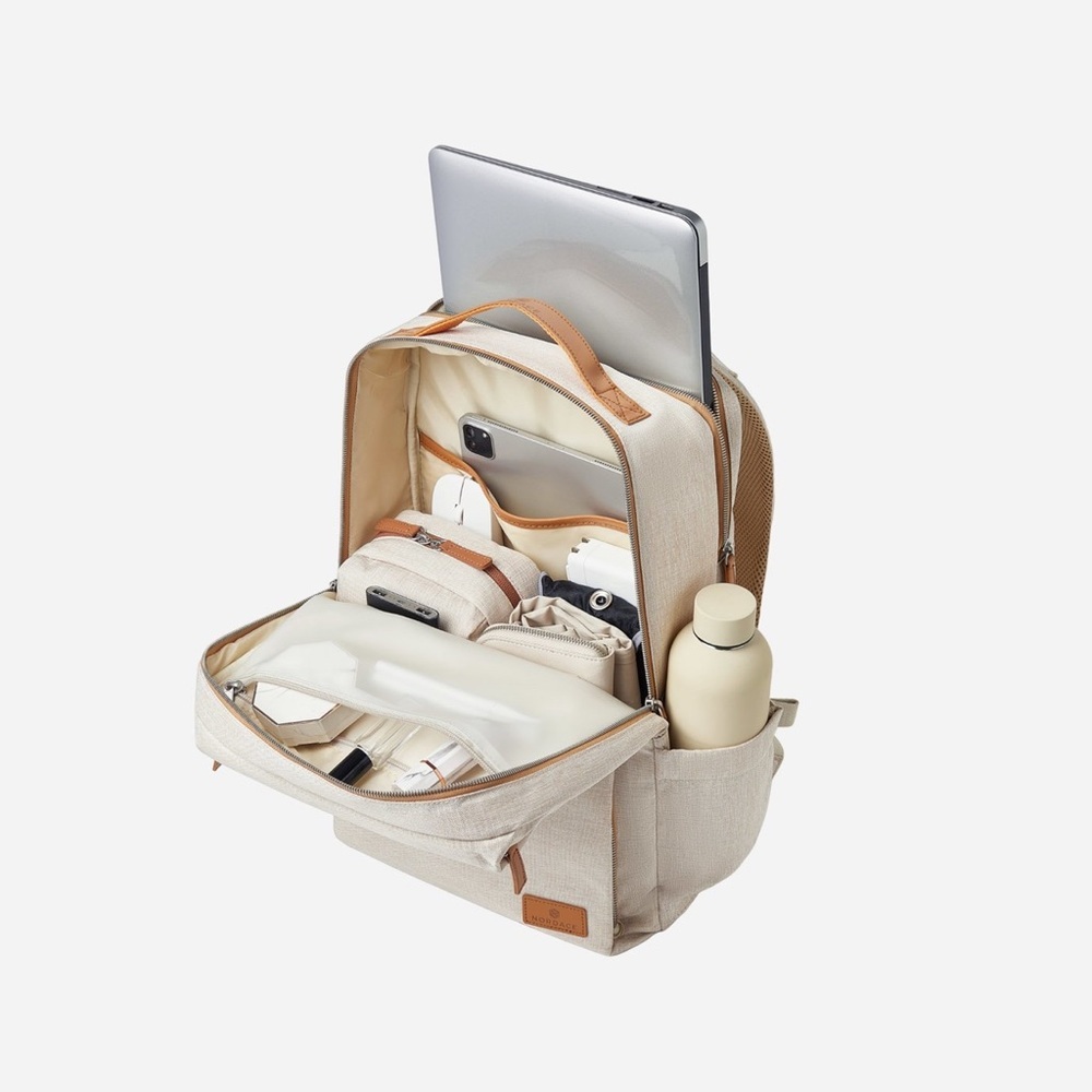 Nordace Cream Everyday Minimalist Backpack - Picture 4 of 13